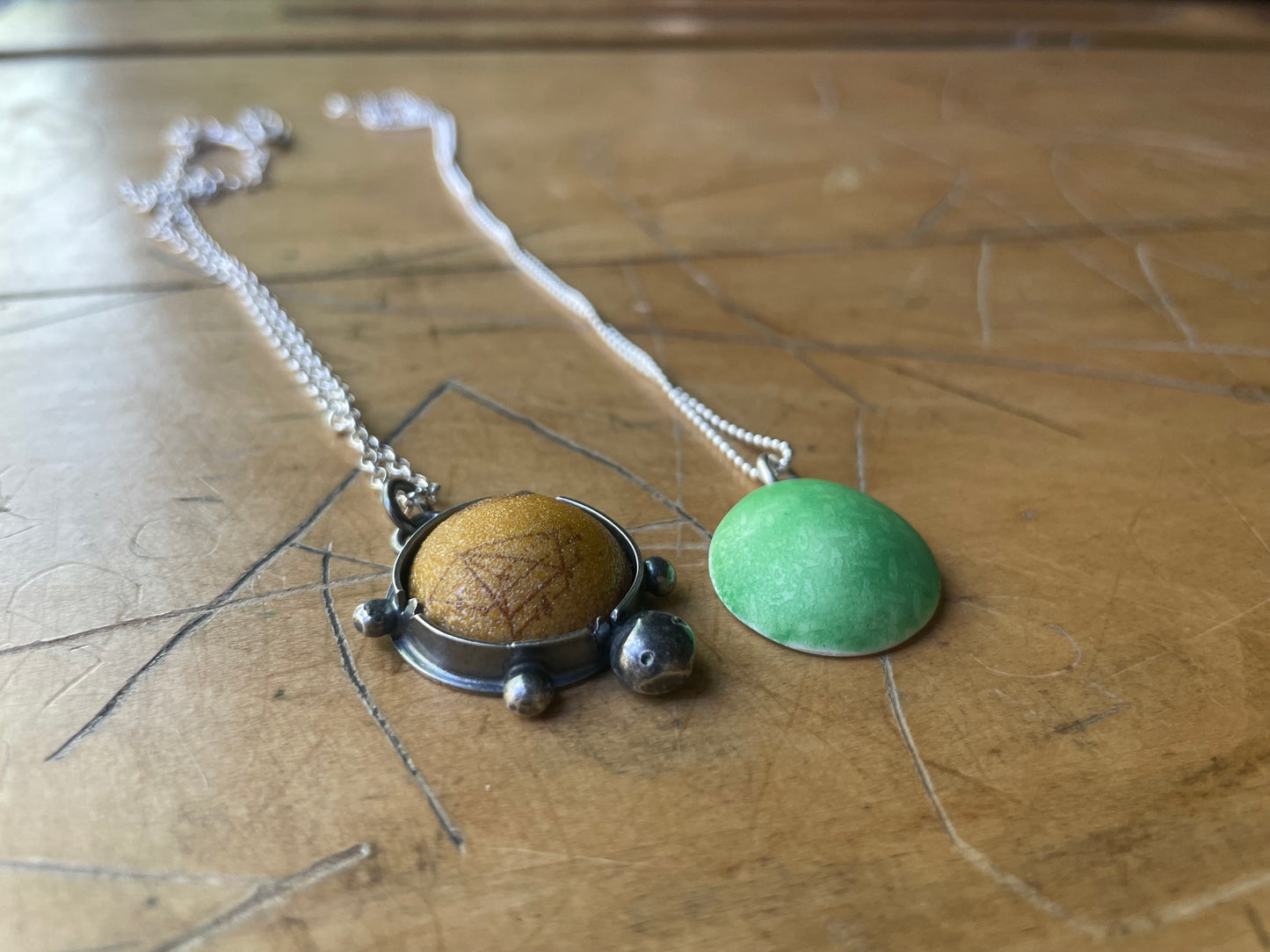 Green Turtle Sandbox BFF necklaces