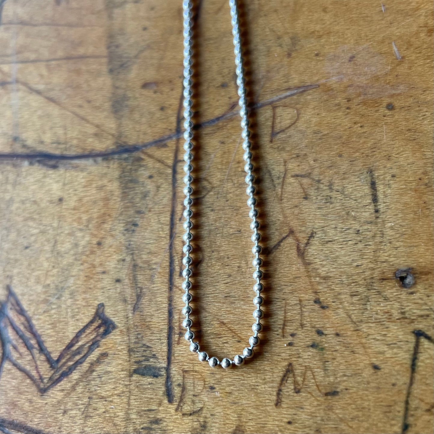 Sterling silver ball chain